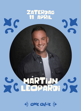Zaterdag 11 april Martijn Leopardi